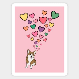 Corgi Valentine Magnet